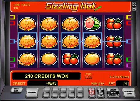 Играть бесплатно в эмулятор Sizzling Hot